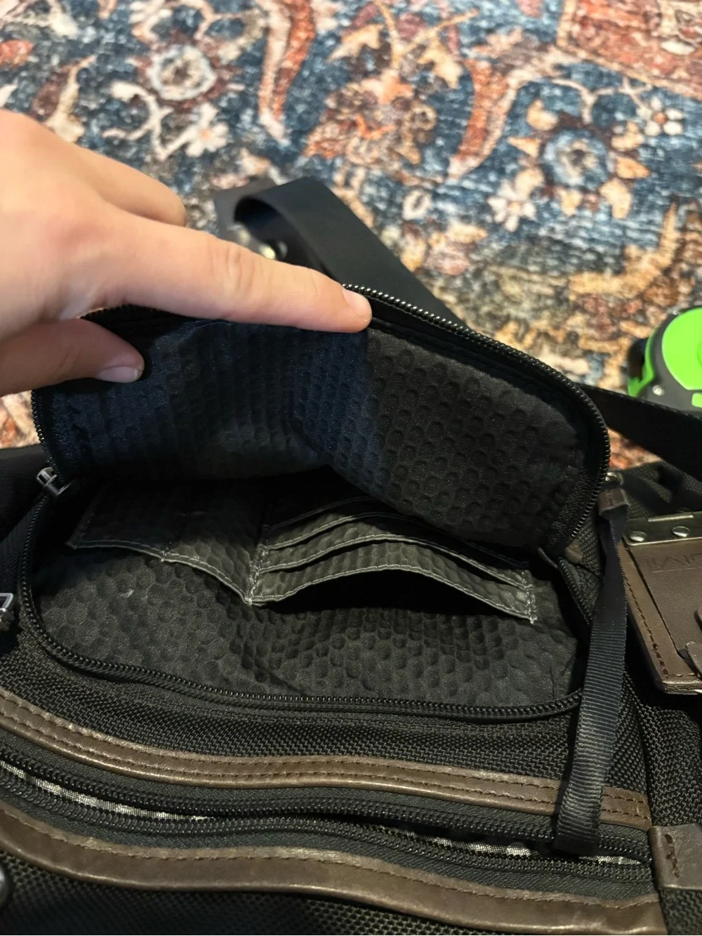 TUMI ALPHA BRAVO BLACK Black Men's Multi-Pocket Messenger Bag